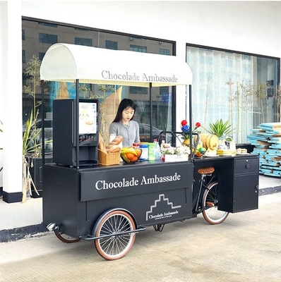 220V/380V Elektrische Kaffee-Dreifahrrad Eiscreme-Essenkarren mit CE Mobile Pfannkuchen Food Truck