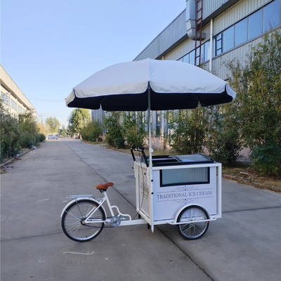 220*87*240cm Eiscreme Dreirad mit Gefrierschrank und bequemer Bedienung