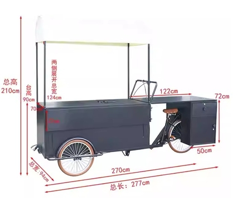 Getränke-Food-Wagen Mobil-Fast-Food-Vending Popcorn Cupcake Eiscreme Feldanhänger