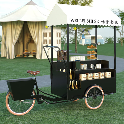 200 kg Kapazität kundenspezifische Farbe Fast-Food-Wagen Fahrrad Elektro-Lebensmittel Eiscreme Truck