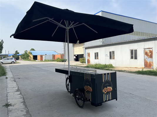 Herstellungsbetrieb Kaffee Kleinwagen Anhänger Klapptisch Größe 1300x750x150mm