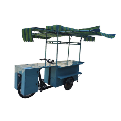 Fastfood-Lieferung Mobilfahrradkarre mit Solarpanel umweltfreundlich und bequem