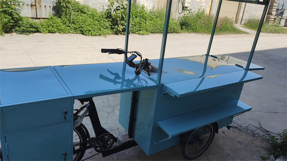 Fastfood-Lieferung Mobilfahrradkarre mit Solarpanel umweltfreundlich und bequem
