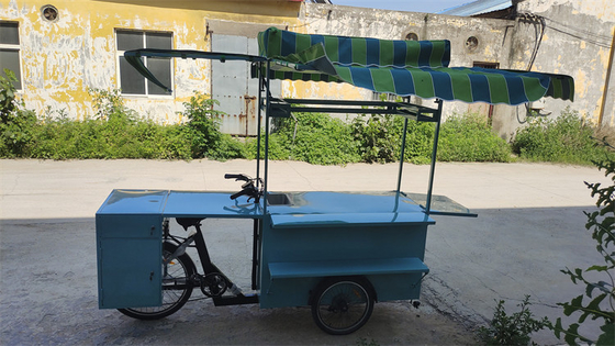 Europa-Standard-Lebensmittel-Dreifahrrad-Fahrrad-Dreifahrrad-mobiles Lebensmittelkarren für hohe Produktivität