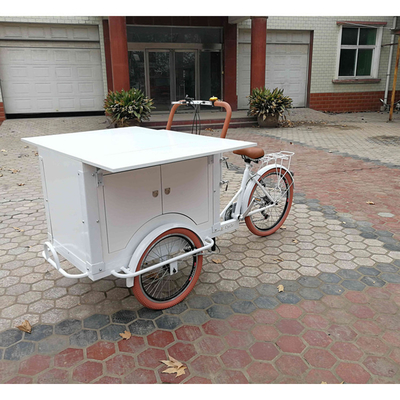 Wasser-Rohstoff Ein-Stopp-Kaffeelieferung Dreirad 220V/110V Spannung Mobile Food Bike