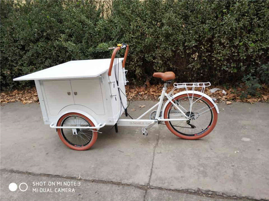 Wasser-Rohstoff Ein-Stopp-Kaffeelieferung Dreirad 220V/110V Spannung Mobile Food Bike