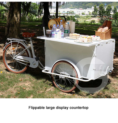 Mobiles Essen Fahrradkarren Fahrrad Nüsse Snack-Essen mit und Mobile Hot Dog Cart