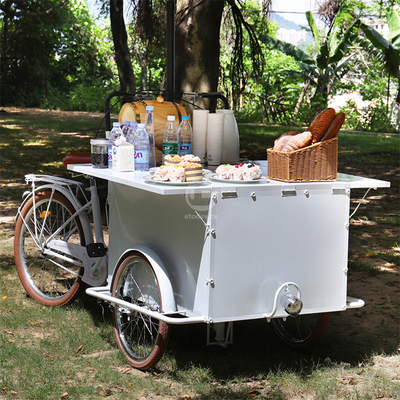 Mobiles Essen Fahrradkarren Fahrrad Nüsse Snack-Essen mit und Mobile Hot Dog Cart