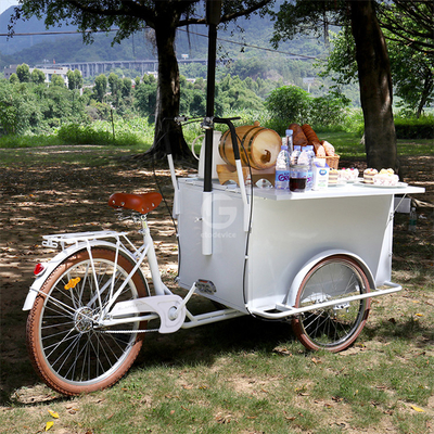100 kg Retro Kaffeefahrrad für die Straße Mobile Kaffee Trike Shop Fahrrad Fastfood-Wagen Fahrrad
