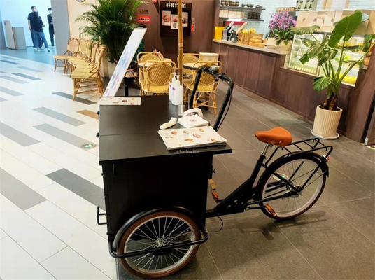 250*124*135cm Konservenanwendung Kaffee Lebensmittel Dreiradkarre mit Ladung und Kapazität