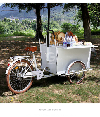 250*124*135cm Konservenanwendung Kaffee Lebensmittel Dreiradkarre mit Ladung und Kapazität