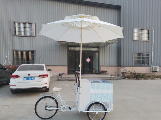 214*83*240cm kommerzielles Kaffeefahrrad für heiße Getränke und Tee Edelstahl Dreirad