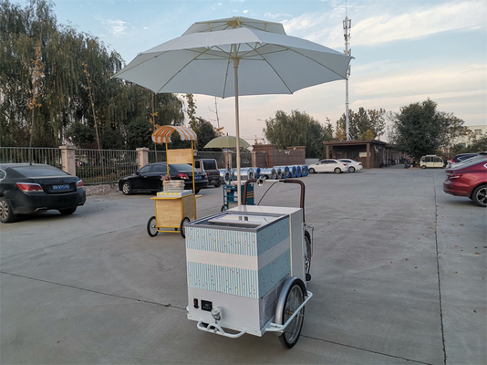 214*83*240cm kommerzielles Kaffeefahrrad für heiße Getränke und Tee Edelstahl Dreirad