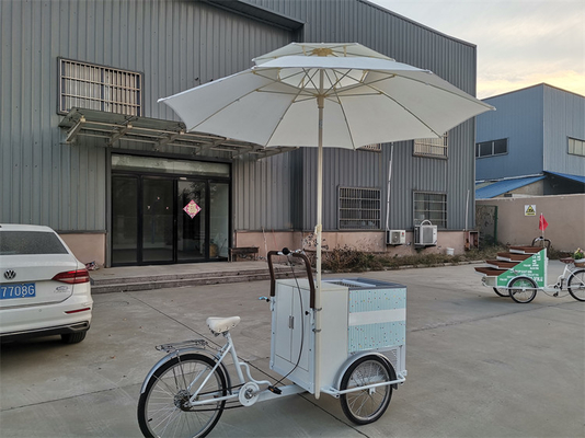 214*83*240cm Mobile Kleine Eiscreme Dreirad Kuchen Kiosk Bier Trike Fast Food Fahrrad Nach dem Service Online-Support