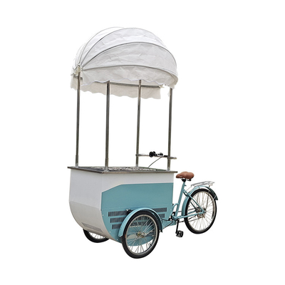 Eiskrem-Fahrrad Gefrierschrank Mobil-Food-Fahrrad für Laden gebratenes Huhn Hamburger Pizza BBQ
