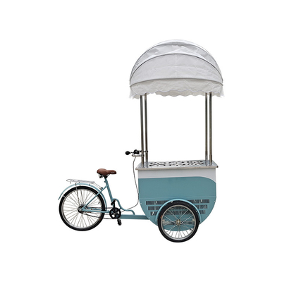 Eiskrem-Fahrrad Gefrierschrank Mobil-Food-Fahrrad für Laden gebratenes Huhn Hamburger Pizza BBQ