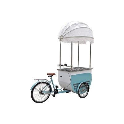 Eiskrem-Fahrrad Gefrierschrank Mobil-Food-Fahrrad für Laden gebratenes Huhn Hamburger Pizza BBQ