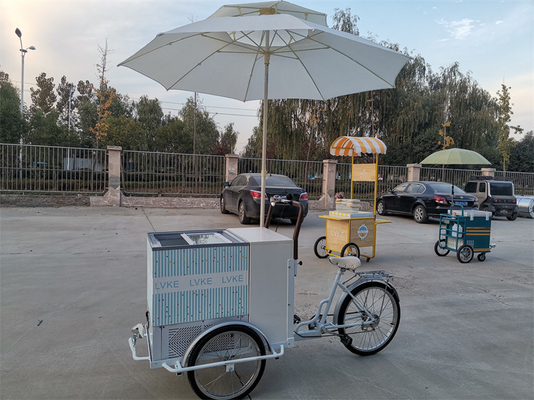 Maßgeschneiderte GLORY Dreiräder Dreirad Outdoor Food Bike Verkaufswagen zum Verkauf von Fast Food