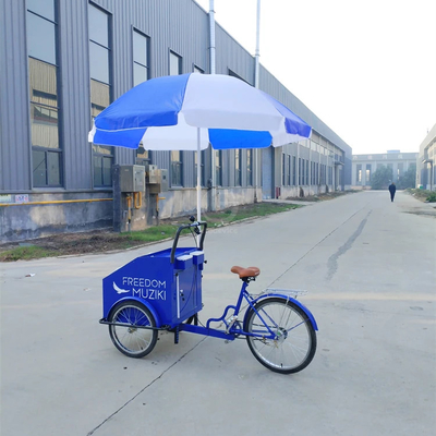 Straßensnackverkäufe mit individuellen Kochgeräten auf einem 3-Rad-Elektro-Lebensmittelwagen