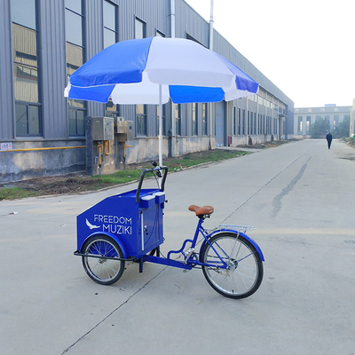 70 kg Ladekapazität Elektro-Pedal-Drei-Rad-Fahrradkarren mit kundenspezifischem Service