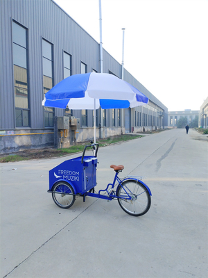70 kg Ladekapazität Elektro-Pedal-Drei-Rad-Fahrradkarren mit kundenspezifischem Service