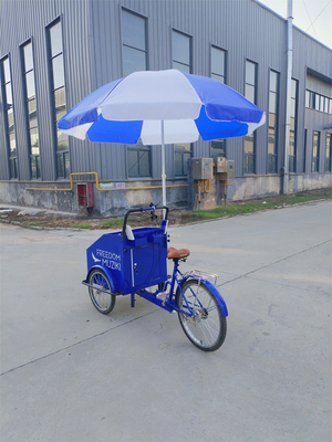 70 kg Ladekapazität Elektro-Pedal-Drei-Rad-Fahrradkarren mit kundenspezifischem Service