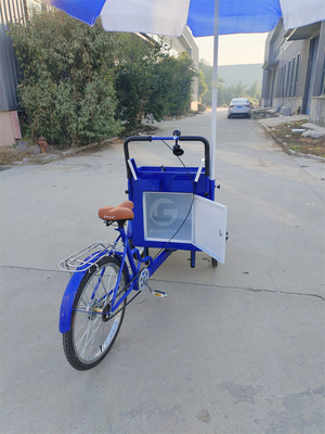 70 kg Ladekapazität Elektro-Pedal-Drei-Rad-Fahrradkarren mit kundenspezifischem Service