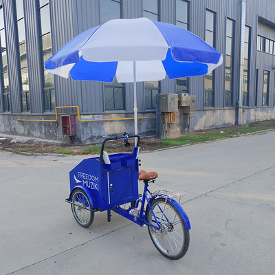 Tricycle Street Mobile Fast Food Vending Bike Cart mit maßgeschneiderten Kochgeräten
