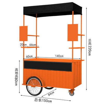 Handschubbetrieb Die Kunst des Entwurfs eines motorisierten Dreirad-Food-Carts