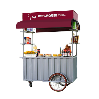 110v/220v Spannung Outdoor-Fastfood-Kiosk Eiscreme-Fahrrad für Snackverkäufe im Freien