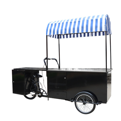 Kaffee Elektrische Verkauf Dreirad Gefrierschrank Geschäftsrad Eiscreme Wagen Fahrrad 120KG