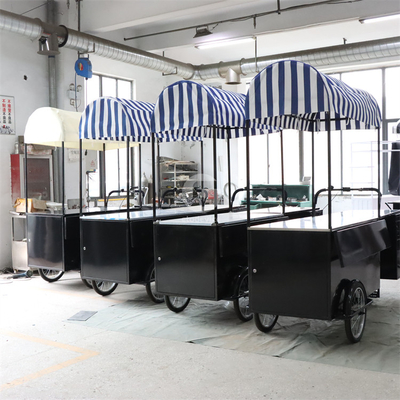 110*70cm mobiler Hot Dog-Food-Wagen mit Innenausrüstung und nach Ihren Wünschen
