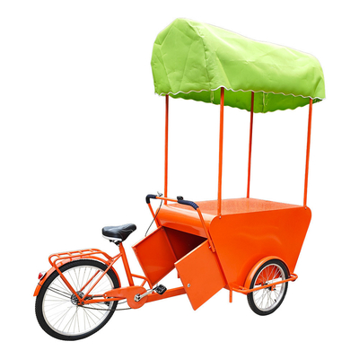 Bequem gestaltetes Outdoor Food Travel Vending Bike mit benutzerdefiniertem Frachtdreirad
