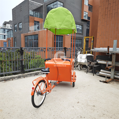Bequem gestaltetes Outdoor Food Travel Vending Bike mit benutzerdefiniertem Frachtdreirad