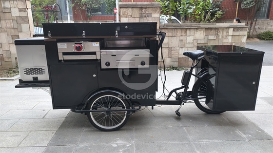 Drei-Rad-Food-Wagen mit Fahrrad hohe Produktivität für den Straßenverkauf von Fast Food