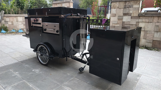 Straßen-Lebensmittelkarren Kreppkarren und mobile Dreiräderfahrräder für Produktionsanlagen