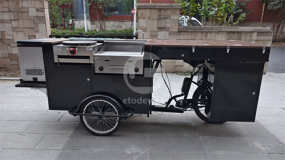 Hamburger Tricycle Mobile Coffee Shop mit anpassbaren Farben und Online-Support