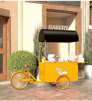 OEM-Kommerzielles Mobilkaffee-Cargo-Fahrrad Dreirad mit 3 Rädern und Sojabohnenlager
