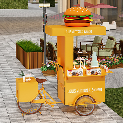 OEM-Kommerzielles Mobilkaffee-Cargo-Fahrrad Dreirad mit 3 Rädern und Sojabohnenlager