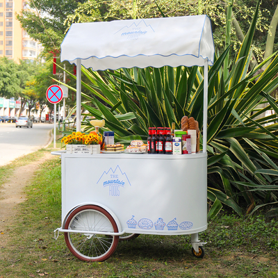 Kaffeefahrrad Schubkarren Anpassungsfähiges Dreirad für Mobilcafé