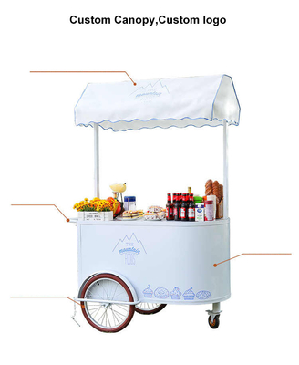 Eiscreme Dreirad Fahrrad tragbare Schubkarre für Tiefkühlkost