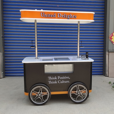 Gelato Eiscreme Push Cart / Gefrierautomaten / Gefrierschrank mit Anzeige