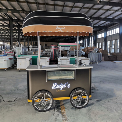 Kleines Eiswagen mit Gefrierschrank Eiswagen Mobilwagen Eiswagen Lebensmittelwagen