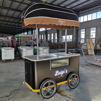 Kleines Eiswagen mit Gefrierschrank Eiswagen Mobilwagen Eiswagen Lebensmittelwagen