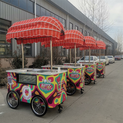 2023 Neues Design Kaffee Dreirad Fahrrad Lebensmittelkarre für mobiles Geschäft Eiscreme Karre Gelato Fahrrad