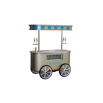 Mobiler Mini-Eiswagen mit Gefrierschrank