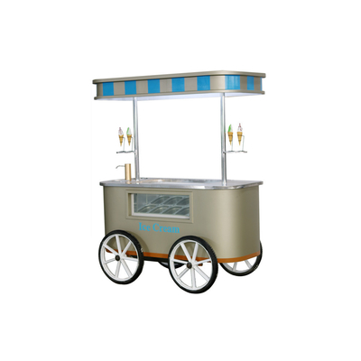 Mobiler Mini-Eiswagen mit Gefrierschrank