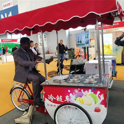 Fabrikverkauf Handschub Eiscreme Eiscreme Karren Lebensmittel Verkauf Fahrrad