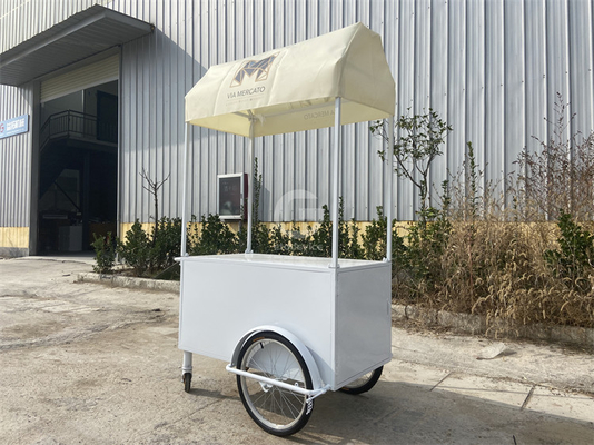 Eiscreme-Wagen-Shop weiche Braterei Mini-Klassiker Bar-Scooter Schubwagen