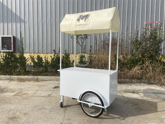 Eiscreme-Wagen-Shop weiche Braterei Mini-Klassiker Bar-Scooter Schubwagen